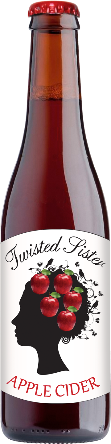 Twisted Sister Apple Cider 330ml - Twisted Sister Apple Cider 330ml Per Pack (1600x2000), Png Download