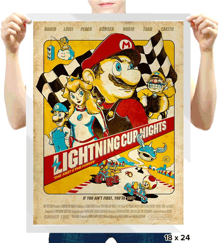 A T-shirt For Men, Woman, Kids - Society6 Lightning Cup Nights: The Fast (800x800), Png Download