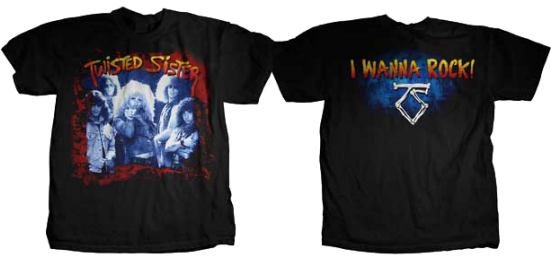 Twisted Sister T-shirt I Wanna Rock (550x550), Png Download
