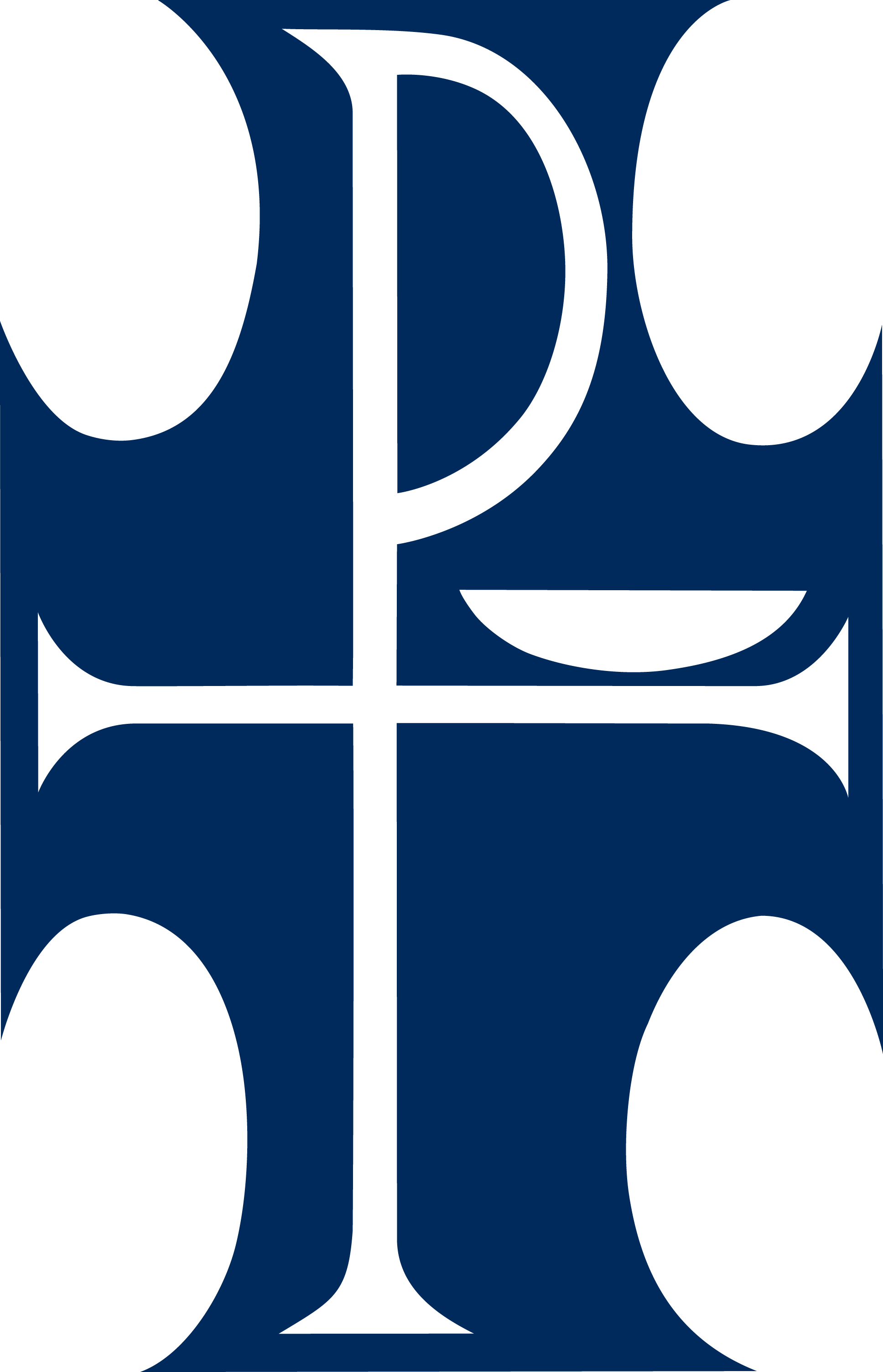 Chi Rho Cross Of The Lutheran Deaconess Association - Christian Cross (1936x3008), Png Download