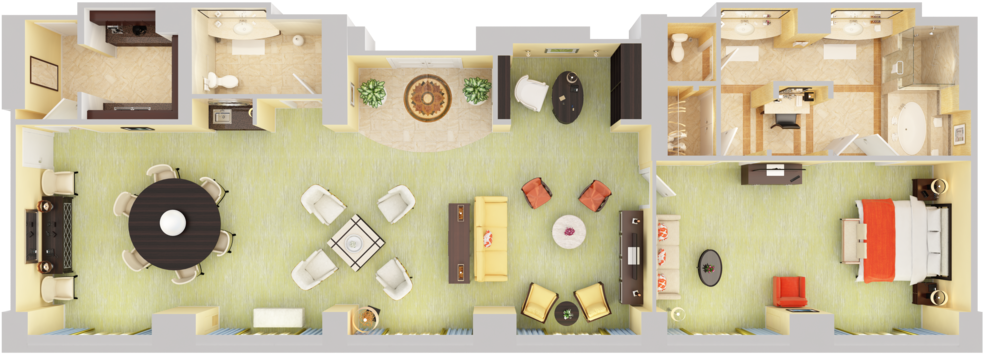View 3d Floor Plans - Floor Plan (1024x768), Png Download
