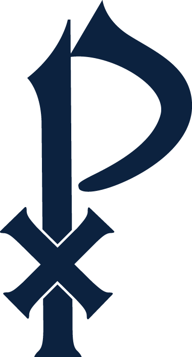 The Chi-rho Society - St Pius X Catholic High School Logo (380x707), Png Download