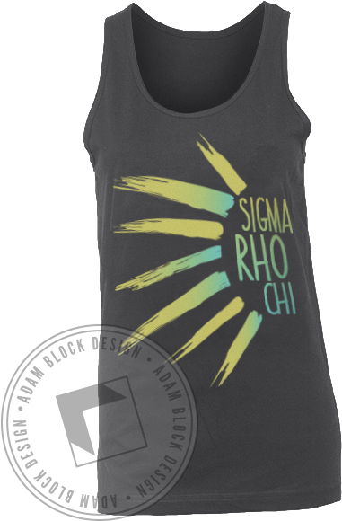 14302 Sigma Chi Rho Sun Tank - Active Tank (464x585), Png Download