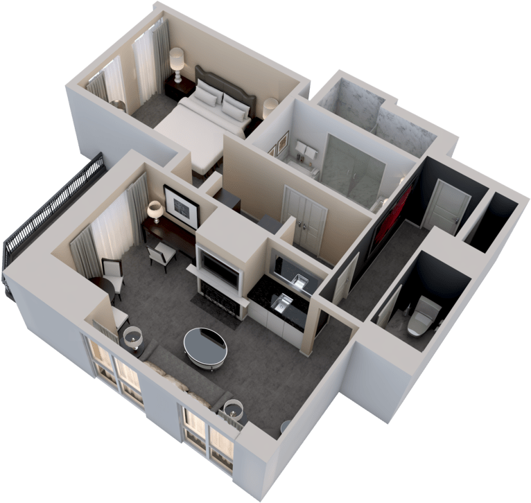 Deluxe One-bedroom Suite - Suite (1024x768), Png Download