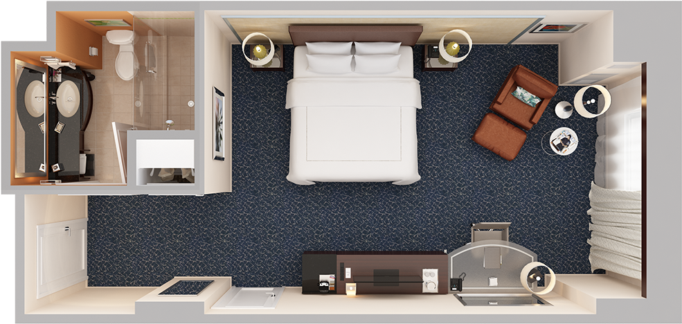 Executive King Room - Hilton Orlando (1024x768), Png Download