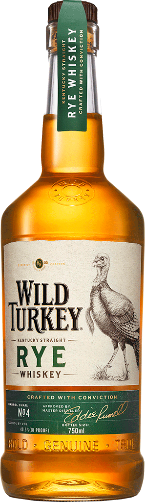 Wild Turkey Rye - Wild Turkey Rye Whiskey 750ml (297x1024), Png Download