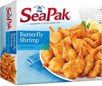 Butterfly Shrimp - Seapak Shrimp, Popcorn, Oven Crispy, Family Size! - (410x380), Png Download