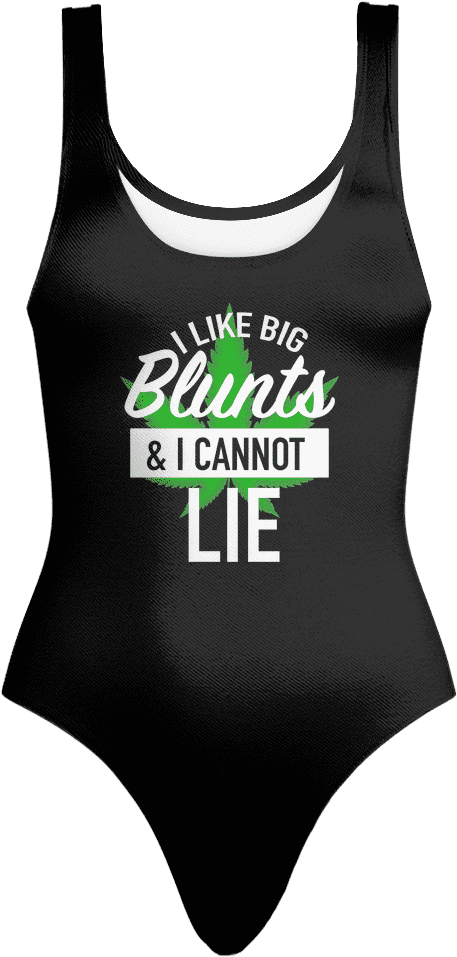 "i Like Big Blunts" Swimsuit - Swimsuit (1024x1024), Png Download