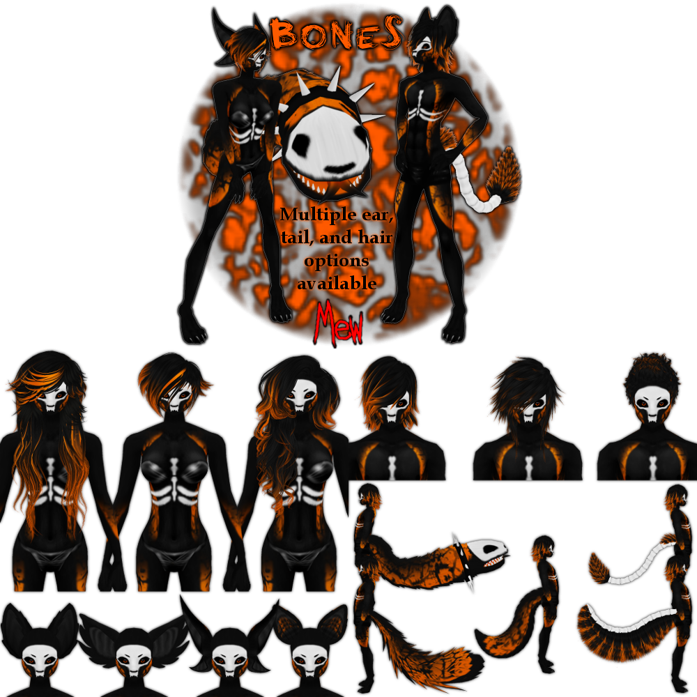 Bones - Imvu Furset - Digital Media (1000x1000), Png Download