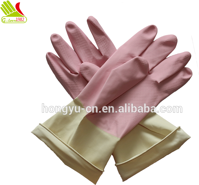 Decorative Glam Gloves Dishwashing Medium Rubber Gloves - Dishwashing (800x800), Png Download