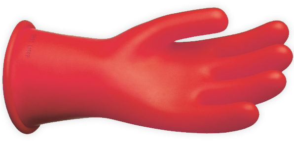 Chance Class 0 Rubber Gloves Red 11" - Plastic (595x595), Png Download