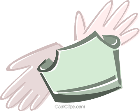 Rubber Gloves And Surgeons Mask Royalty Free Vector - Illustration (480x380), Png Download