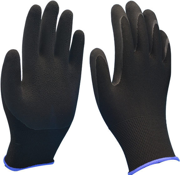 Black Color Glove Shandong Deely Gloves Co - Esd Gloves Black (662x662), Png Download