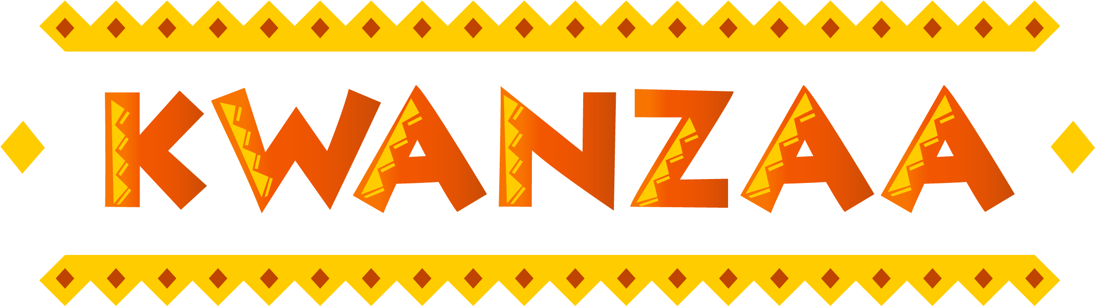 Kwanzaa Decorative Banner - Kwanzaa Banner (2287x700), Png Download