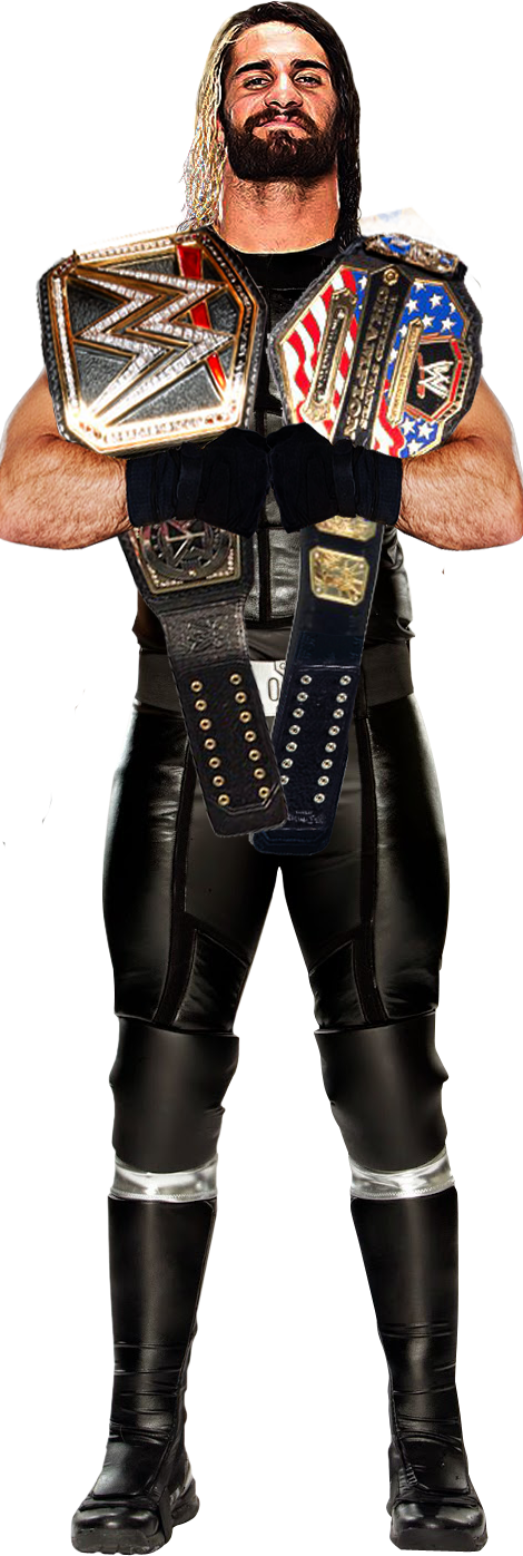 Seth Rollins Wwe Wh Usa Champion Photomontage By Tobiasstriker - Seth Rollins Wwe Us Champion (470x1397), Png Download