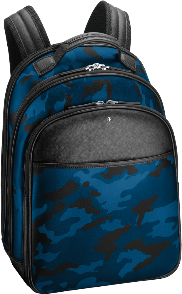 Blue Leather Backpack Small (1000x1000), Png Download