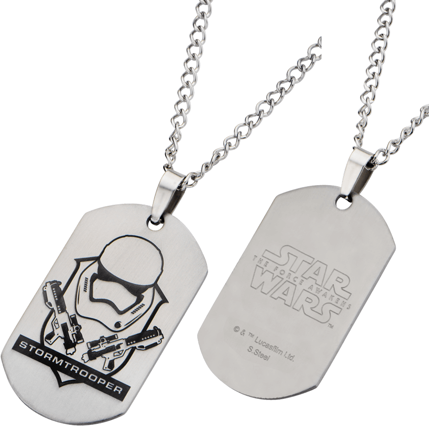 First Order Stormtrooper Crest Dog Tag Necklace - Disney Star Wars Men's Stainless Steel Stormtrooper (850x850), Png Download