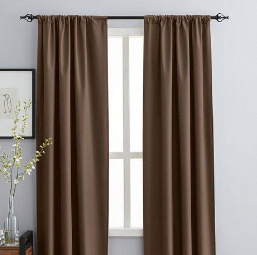 Ended - Hometrends Kelly Room Darkening Panel Brown 84" (1000x1000), Png Download