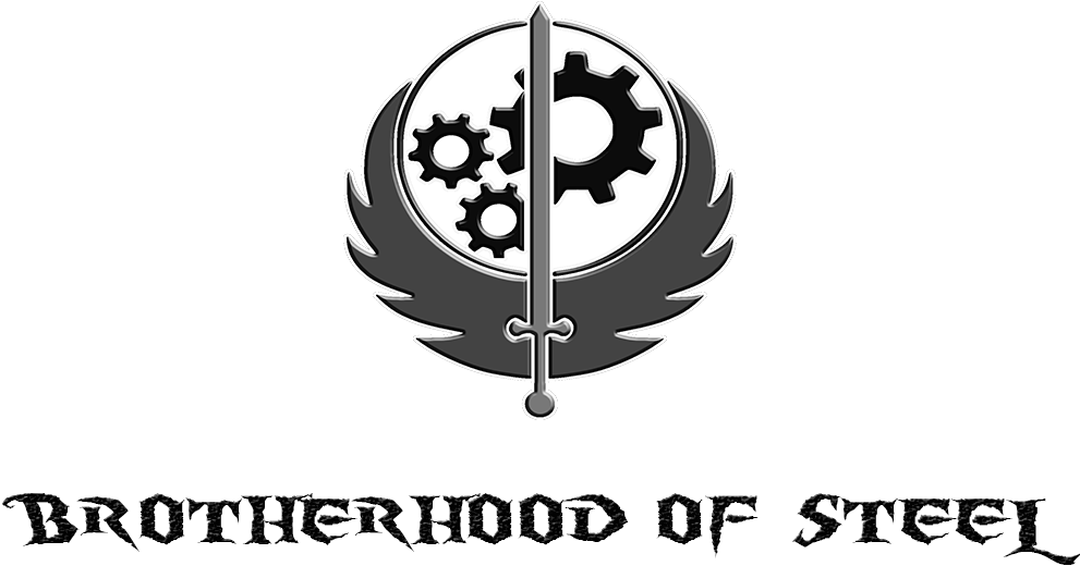 Brotherhood Of Steel Emblem (992x600), Png Download