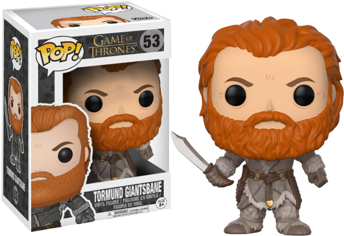 Pop Figure Game Of Thrones Tormund Season - Funko Pop Tormund (701x501), Png Download
