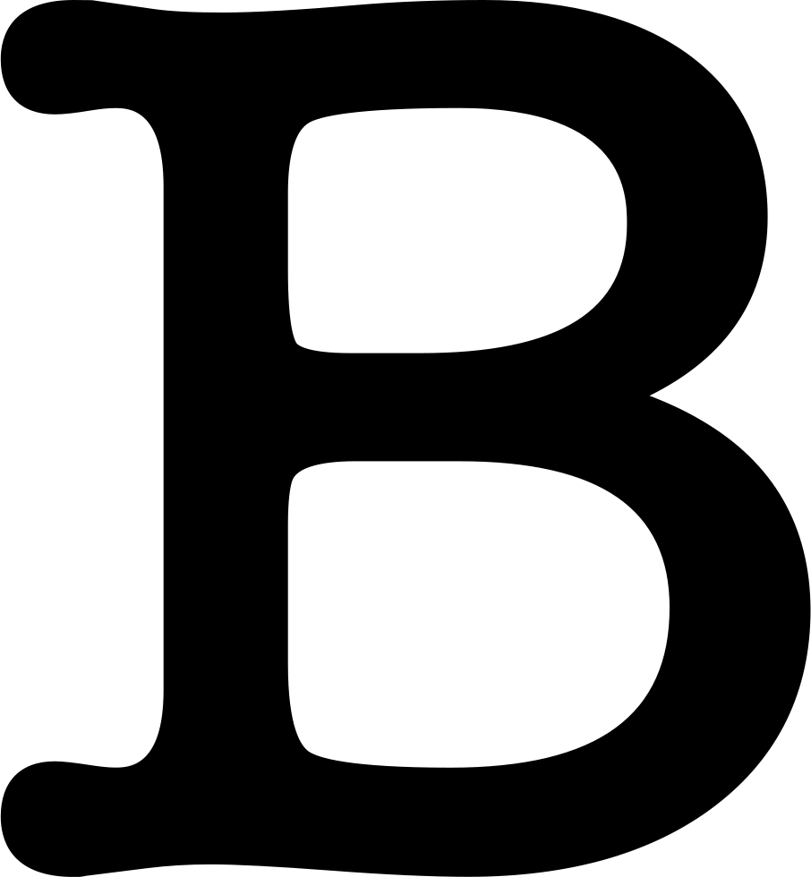 Letter B Symbol Svg Png Icon Free Download - Letter B Icon (906x980), Png Download