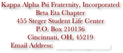 Kappa Alpha Psi Fraternity, Incorporated Beta Eta Chapter - Steger Student Life Center, University Of Cincinnati (768x215), Png Download