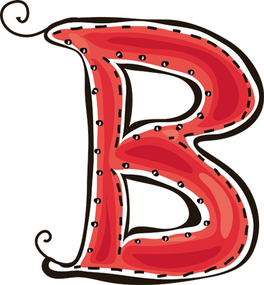 Letter B Sticker - Letra B Infantil Png (374x403), Png Download