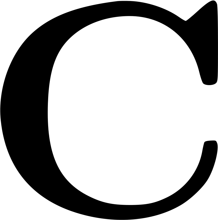 Cyrillic Letter C - Letter C (589x600), Png Download