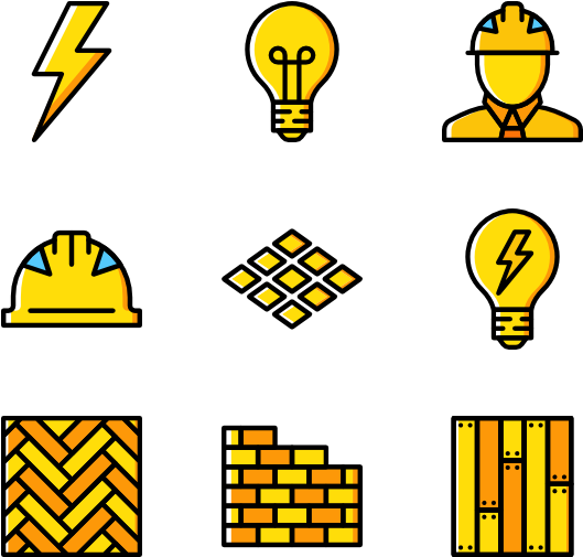 Construction - Png Icons Yellow (600x564), Png Download