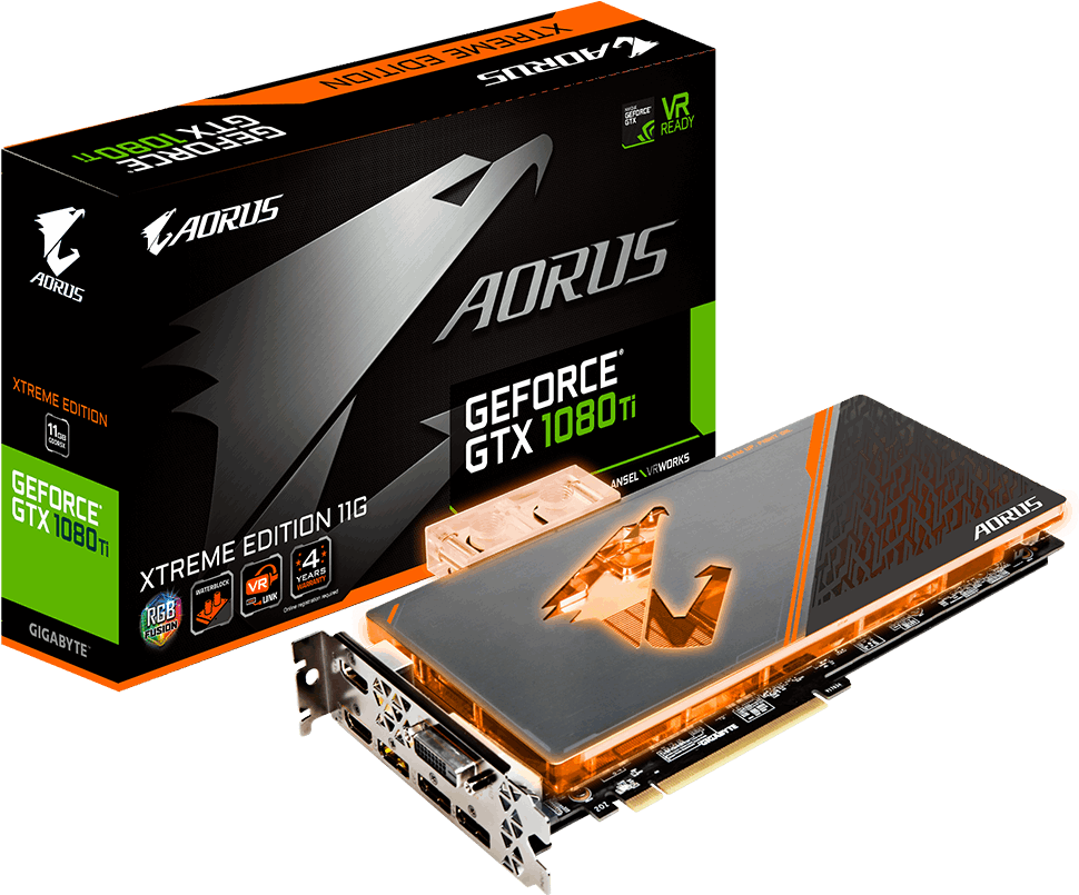 Gxt 1080 Ti Series - Gigabyte 1080 Ti Waterforce (1000x1000), Png Download