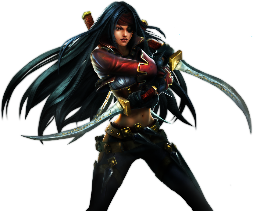 Bilgewater Katarina Skin Png Image - League Of Legends Katarina (830x692), Png Download