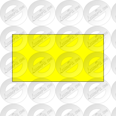 Yellow Rectangle Picture For Classroom / Therapy Clipart - Circle (380x380), Png Download