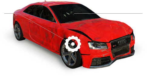 Damaged Car - Product (486x251), Png Download