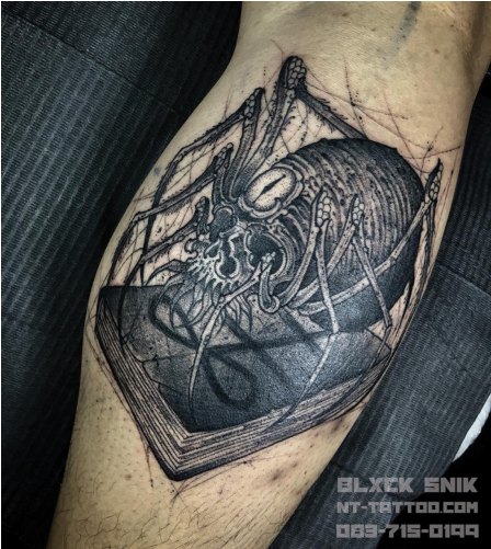 Neo Thai & Neo Traditional Tattoo - Tattoo (1200x500), Png Download