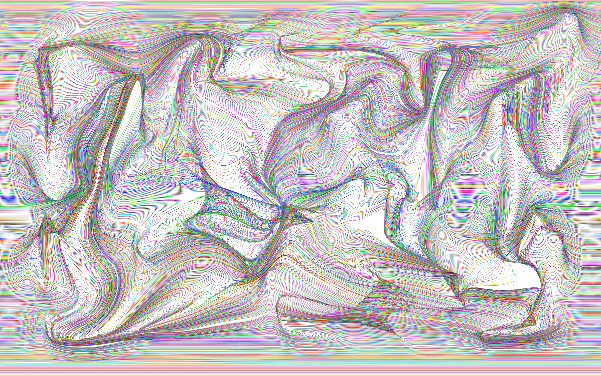 This Free Icons Png Design Of Prismatic Distorted Line (2400x1503), Png Download