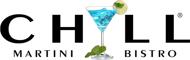 Chill Martini Bistro Bar - Blue Lagoon (634x200), Png Download