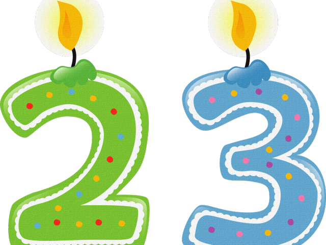 Birthday Candles Clipart Velas - Velas De Numeros Png (640x480), Png Download