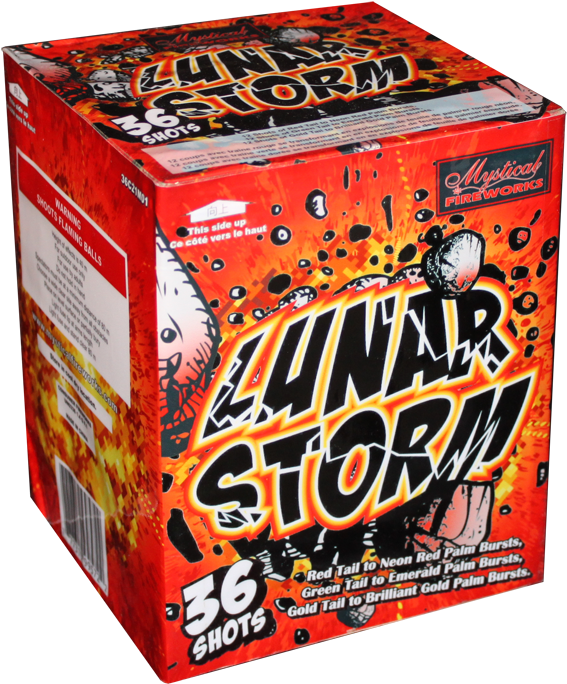 Lunar Storm - Fireworks (600x707), Png Download