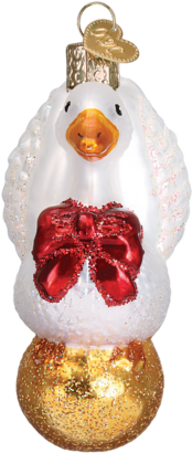 Golden Goose Ornament - Bassett Hound Glass Ornament By Old World Christmas (442x442), Png Download