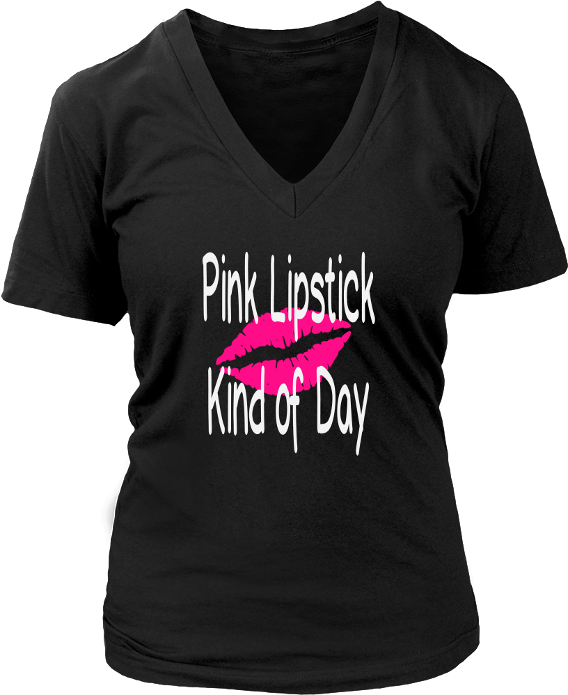 Pink Lipstick Kind Of Day - Organ Donors Save Lives - V-neck (1000x1000), Png Download