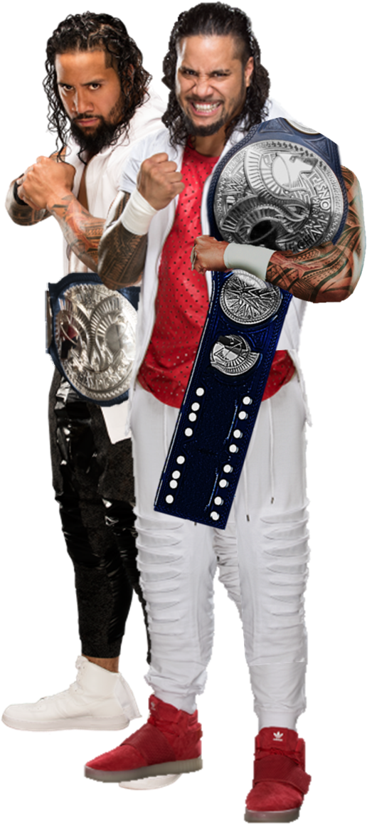 The Usos Sd Tag Team Champion 2017 By Thephenomenalseth (696x1204), Png Download