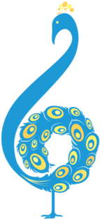 Blue Feather Music Standalone Symbol Copy (1000x1000), Png Download