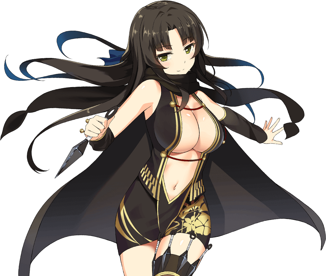 Anime Ninja Girl (1042x881), Png Download