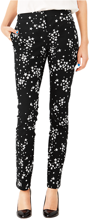 Slim-fit Zip Pant In Black Star Cluster - Joe's Jeans Inc. (742x742), Png Download