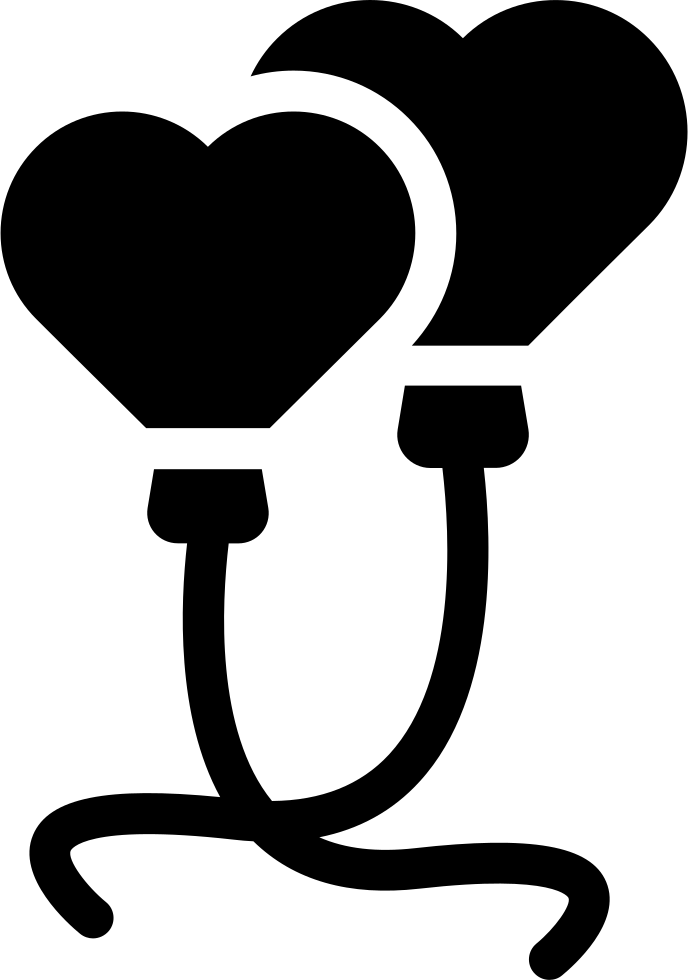 Graphic Black And White Heart Png Icon Free - Icon (688x980), Png Download