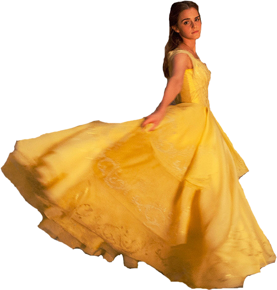 Png A Bela E A Fera - 2017 Beauty And The Beast Movie Belle Dress Cosplay (600x700), Png Download