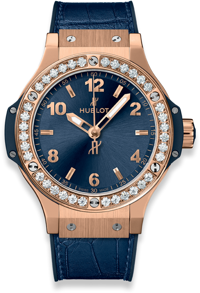 Big Bang Gold Blue Diamonds - Hublot 361 Sx 7170 Lr 1204 (1000x1000), Png Download