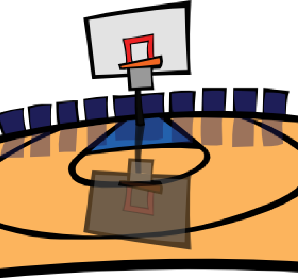 Tennis Court Clipart At Getdrawings - Basketball Court Png Clipart (1024x1024), Png Download
