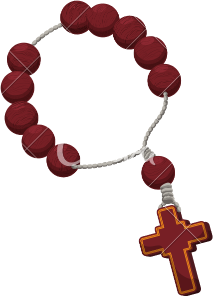 Rosary Vector - Catholicism (800x800), Png Download