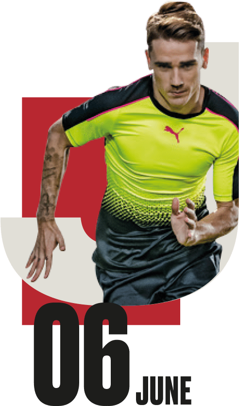 Griezmann “player Of The Euro” Like Puma, He Is Fast, - Puma Logo Griezmann (500x859), Png Download